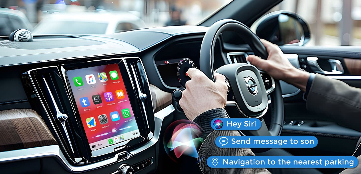 portable carplay screen for volvo